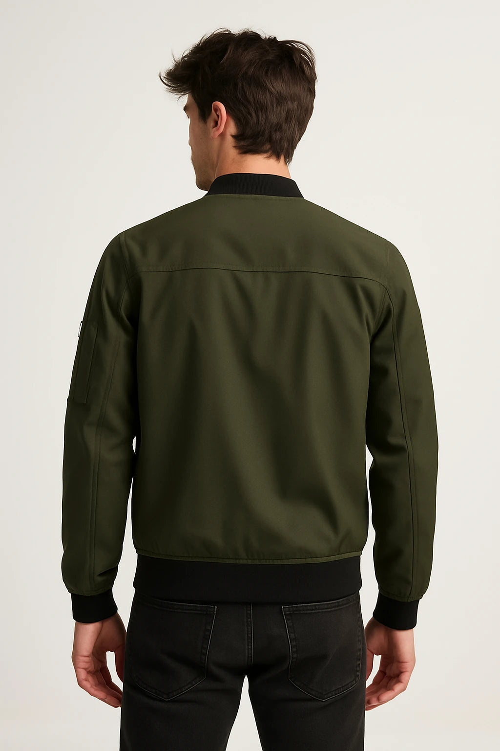 Men's Casual Bomber Jacket – Lightweight Zip-Up Outerwear