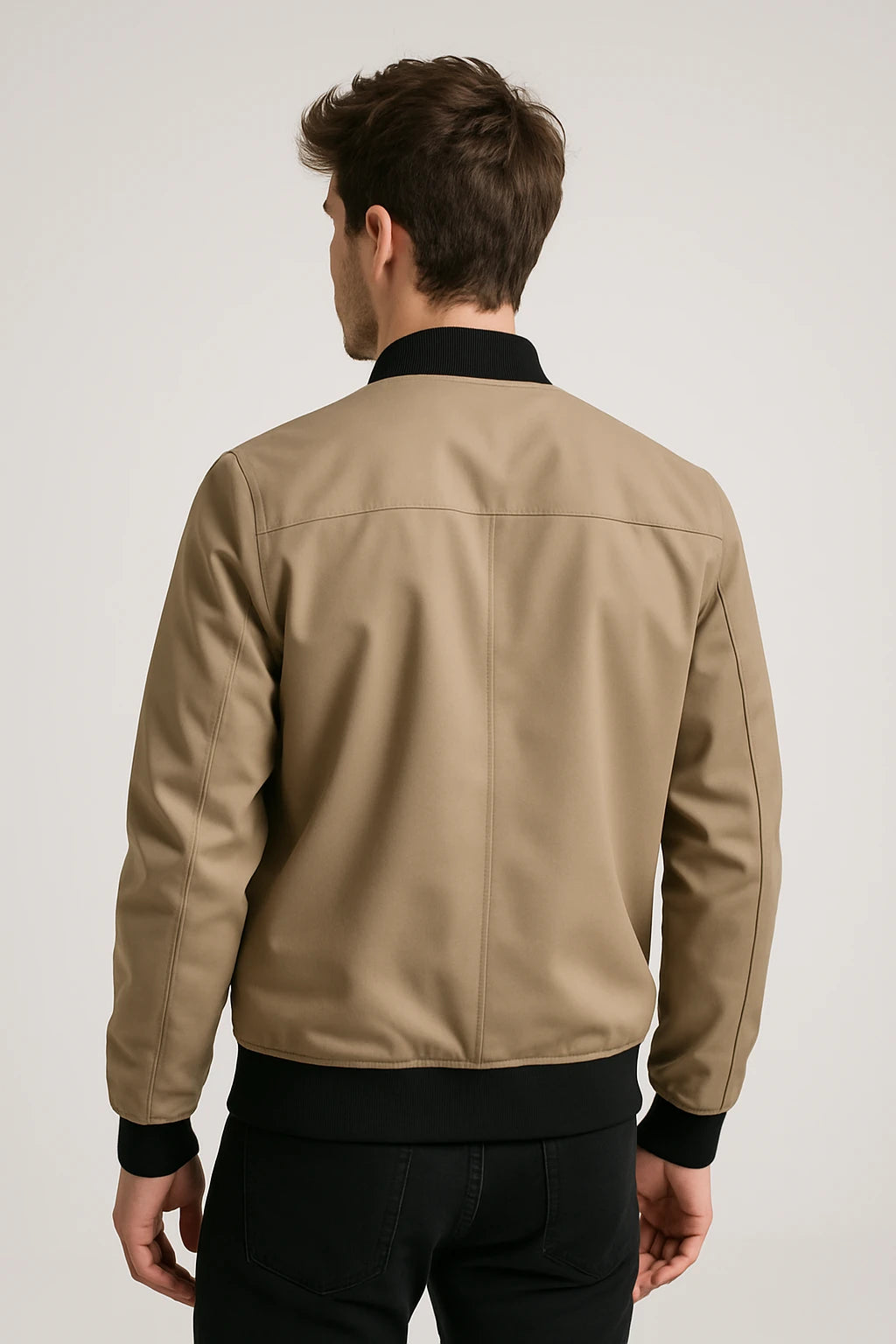 Men's Casual Bomber Jacket – Lightweight Zip-Up Outerwear