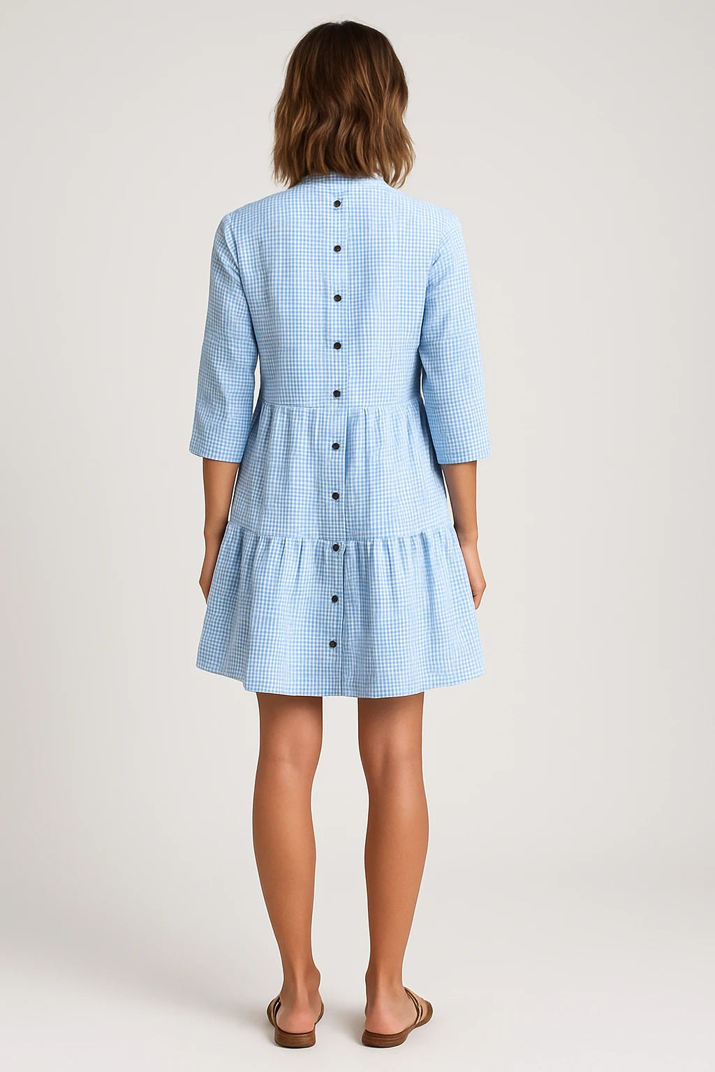 Womens Summer Dress with Casual Fit and V-Neckline for Effortless Style - Image 3