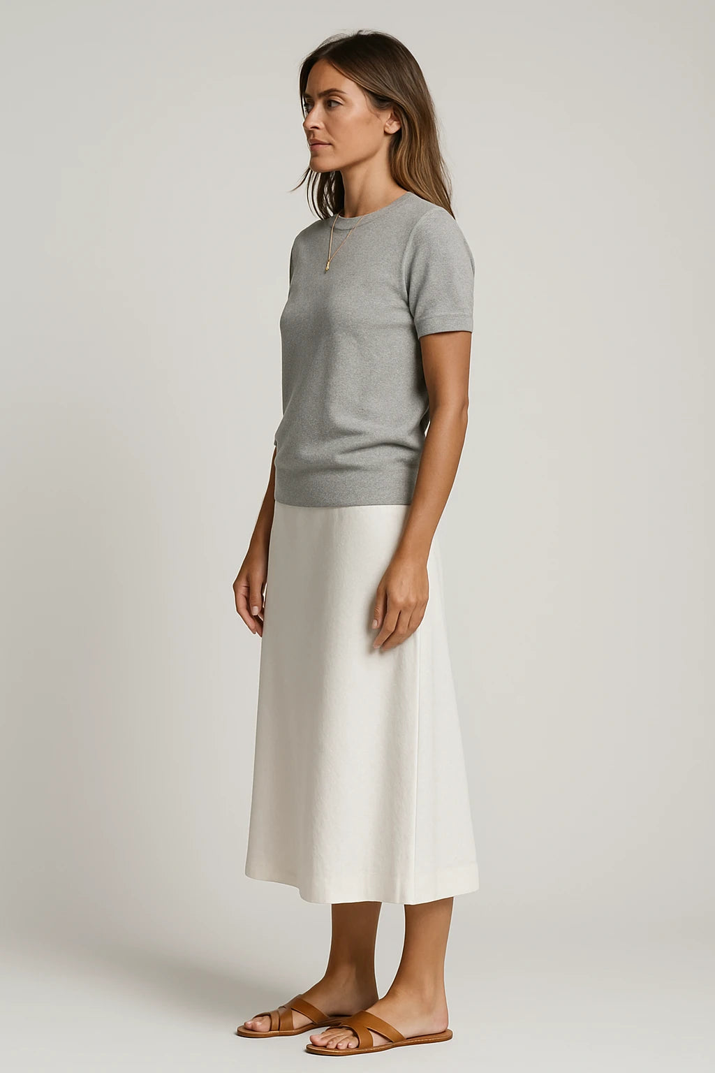 Women Year-Round Classic Short Sleeve Knit Top with Regular Fit and Easy Care Features - Image 1