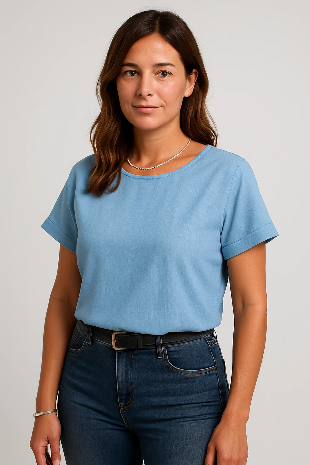 Women Summer Casual Short Sleeve Top with Loose Fit – Breathable and Versatile Design - Image 5