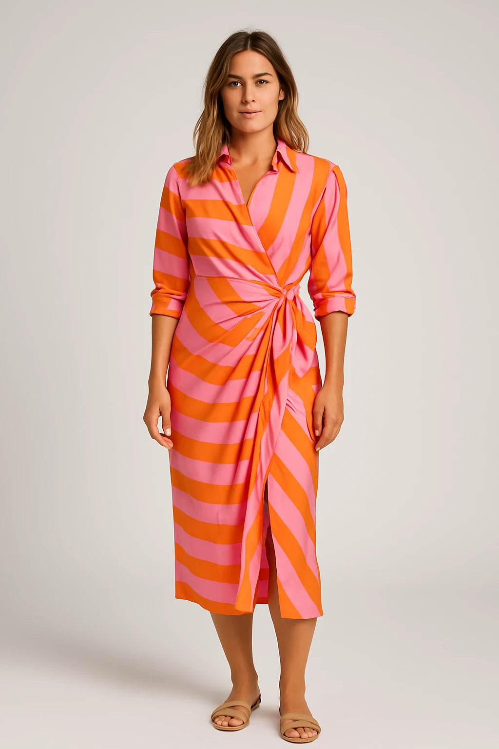 Womens Summer Wrap Dress with Adjustable Fit – Versatile Style for Any Occasion - Image 4