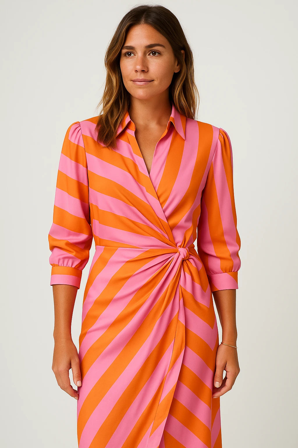 Womens Summer Wrap Dress with Adjustable Fit – Versatile Style for Any Occasion - Image 1