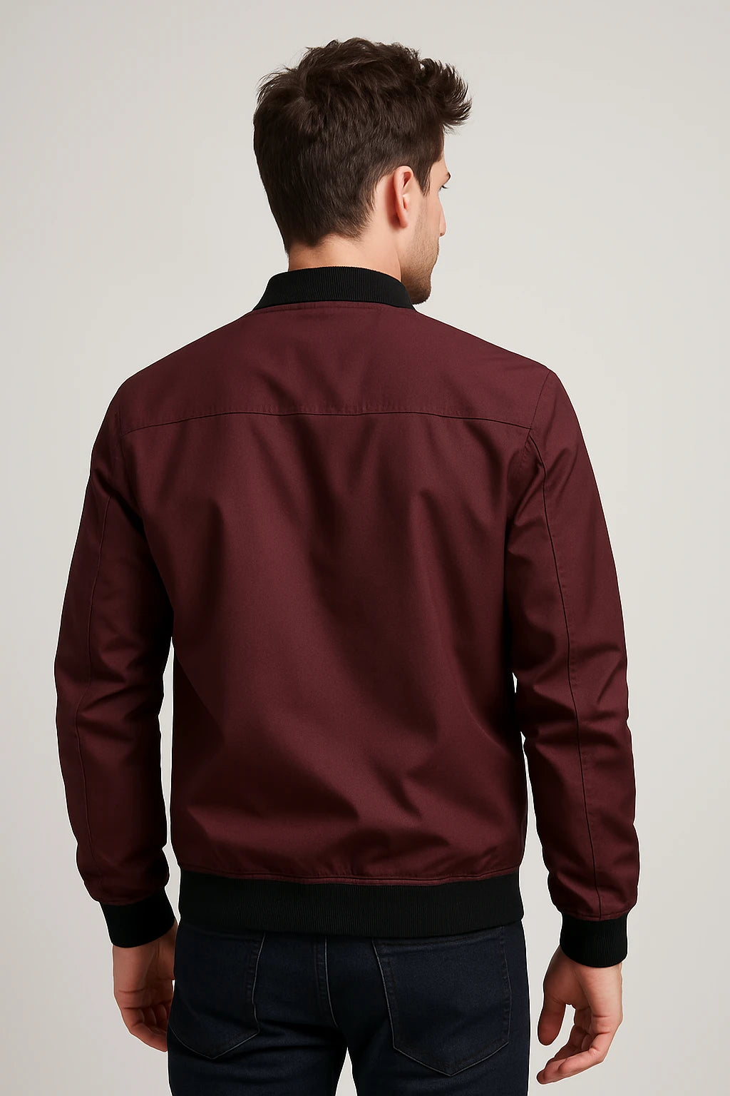 Men's Casual Bomber Jacket – Lightweight Zip-Up Outerwear