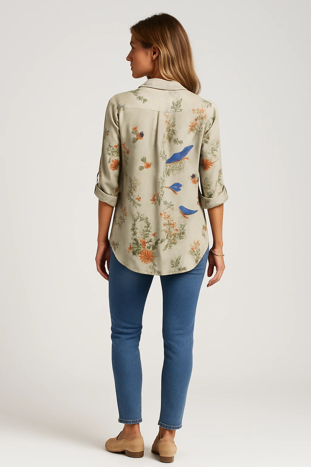 Womens Spring Blouse with Relaxed Fit and Breathable Design for Everyday Comfort - Image 3
