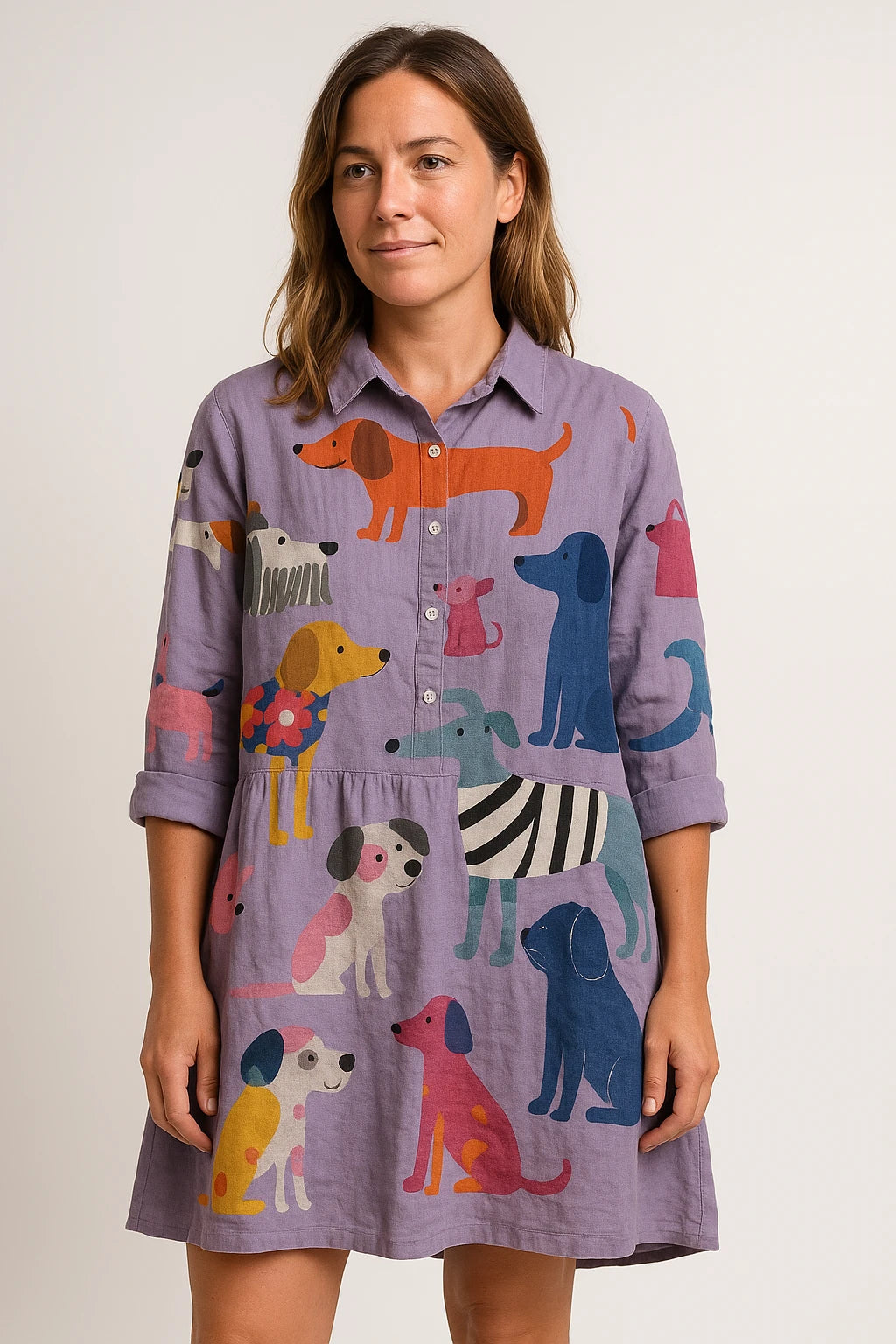 Womens All-Season Fashion Top with Relaxed Fit and Unique Design Features - Image 1