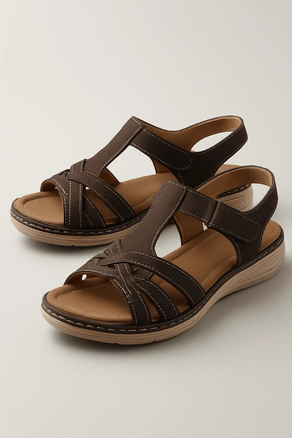 Adjustable Strappy Comfort Sandals for Women