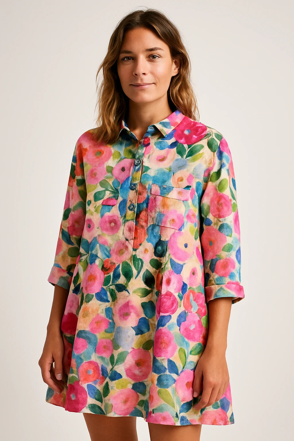 Womens All-Season Fashion Top with Relaxed Fit and Unique Design Features - Image 6