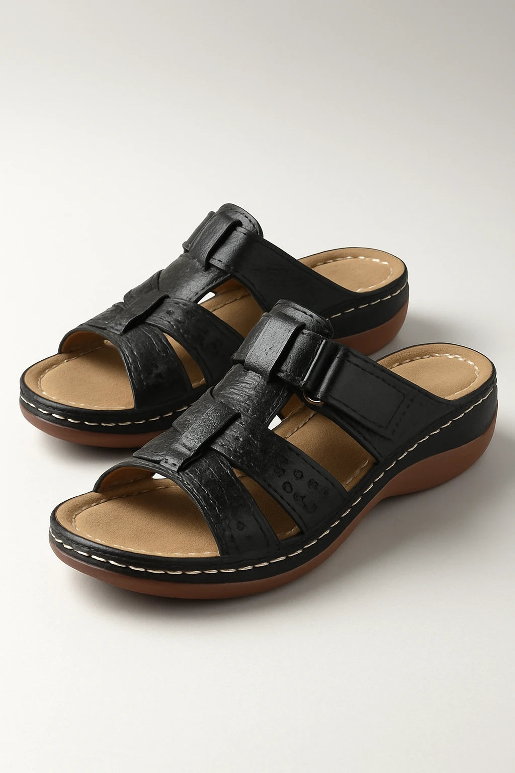 Womens Summer Orthopedic Sandals with Open-Toe Design and Adjustable Straps - Image 4