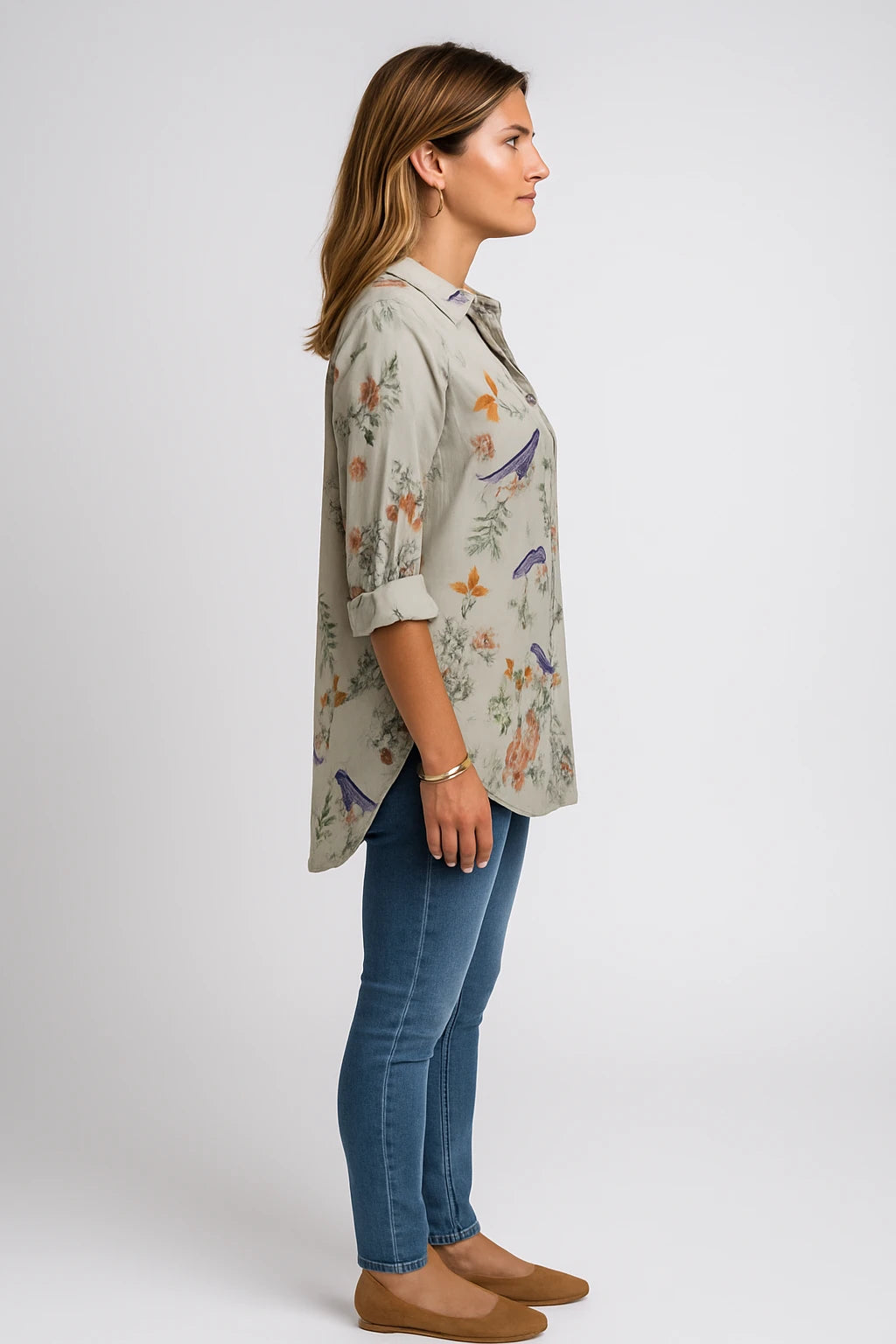 Womens Spring Blouse with Relaxed Fit and Breathable Design for Everyday Comfort - Image 2