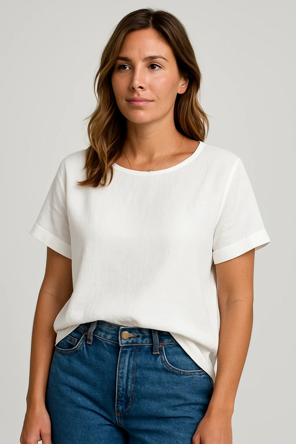 Women Summer Casual Short Sleeve Top with Loose Fit – Breathable and Versatile Design - Image 7