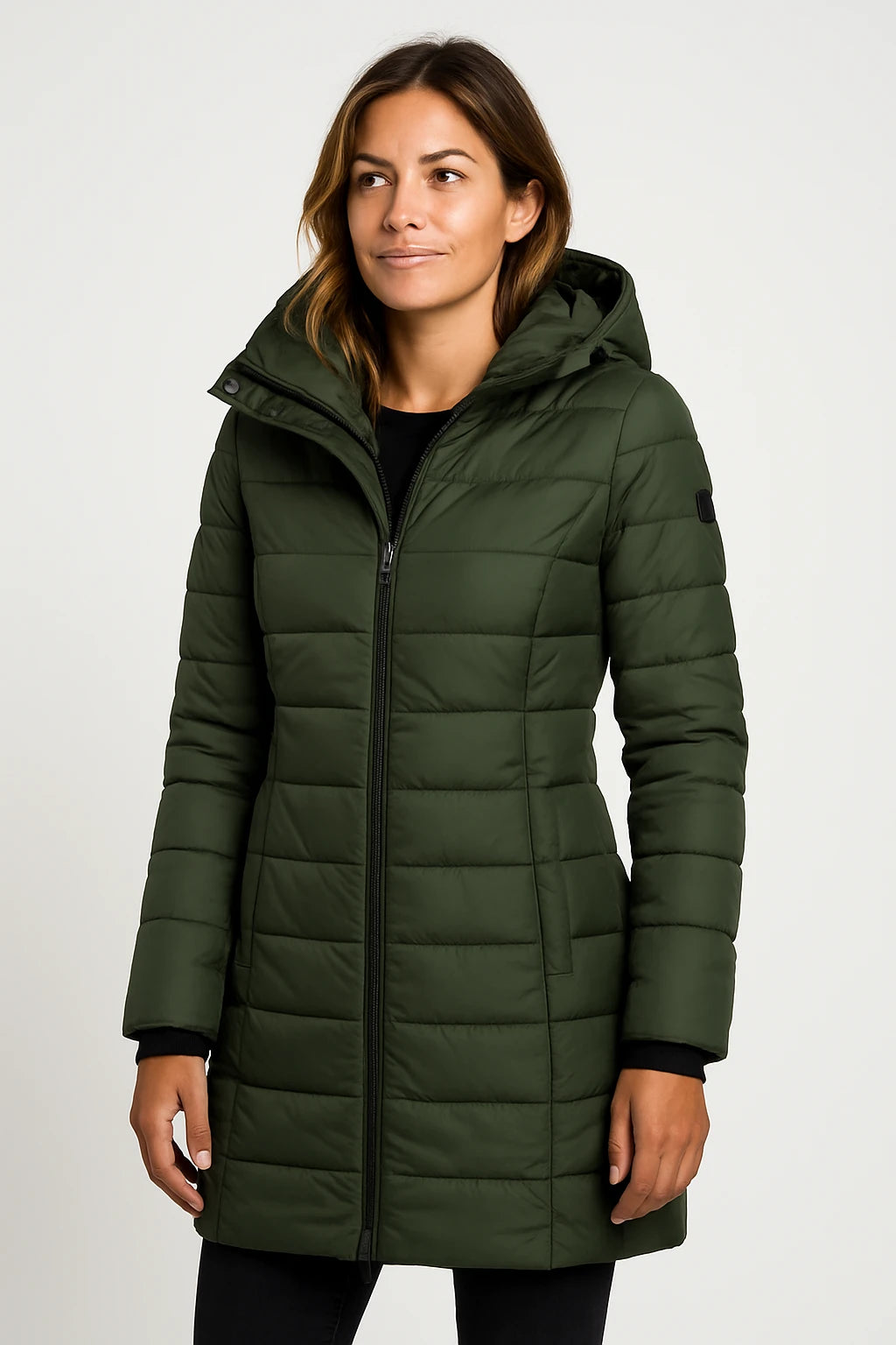 Women Winter Coat – Premium Quilted Design – Slim Fit – Insulated and Detachable Hood - Image 6
