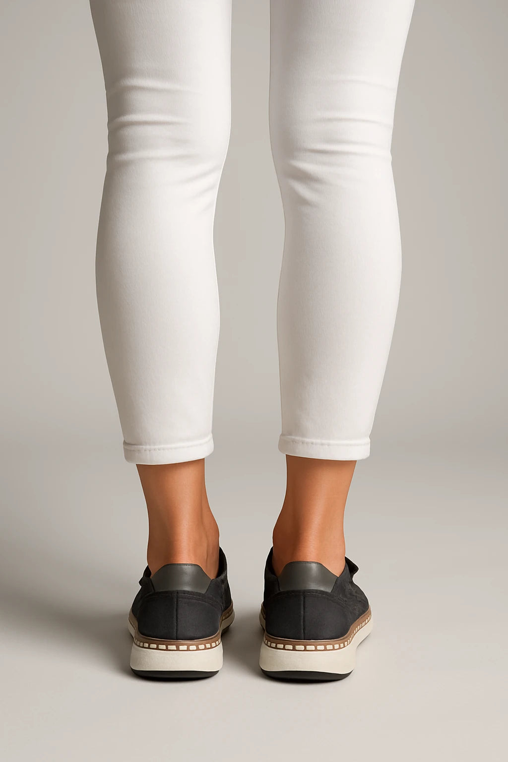 Perforated Lace-Up Casual Sneakers for Women