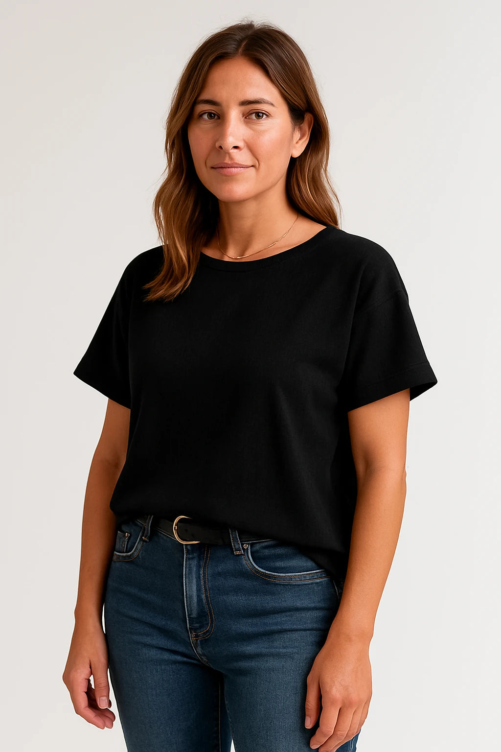 Women Summer Casual Short Sleeve Top with Loose Fit – Breathable and Versatile Design - Image 1