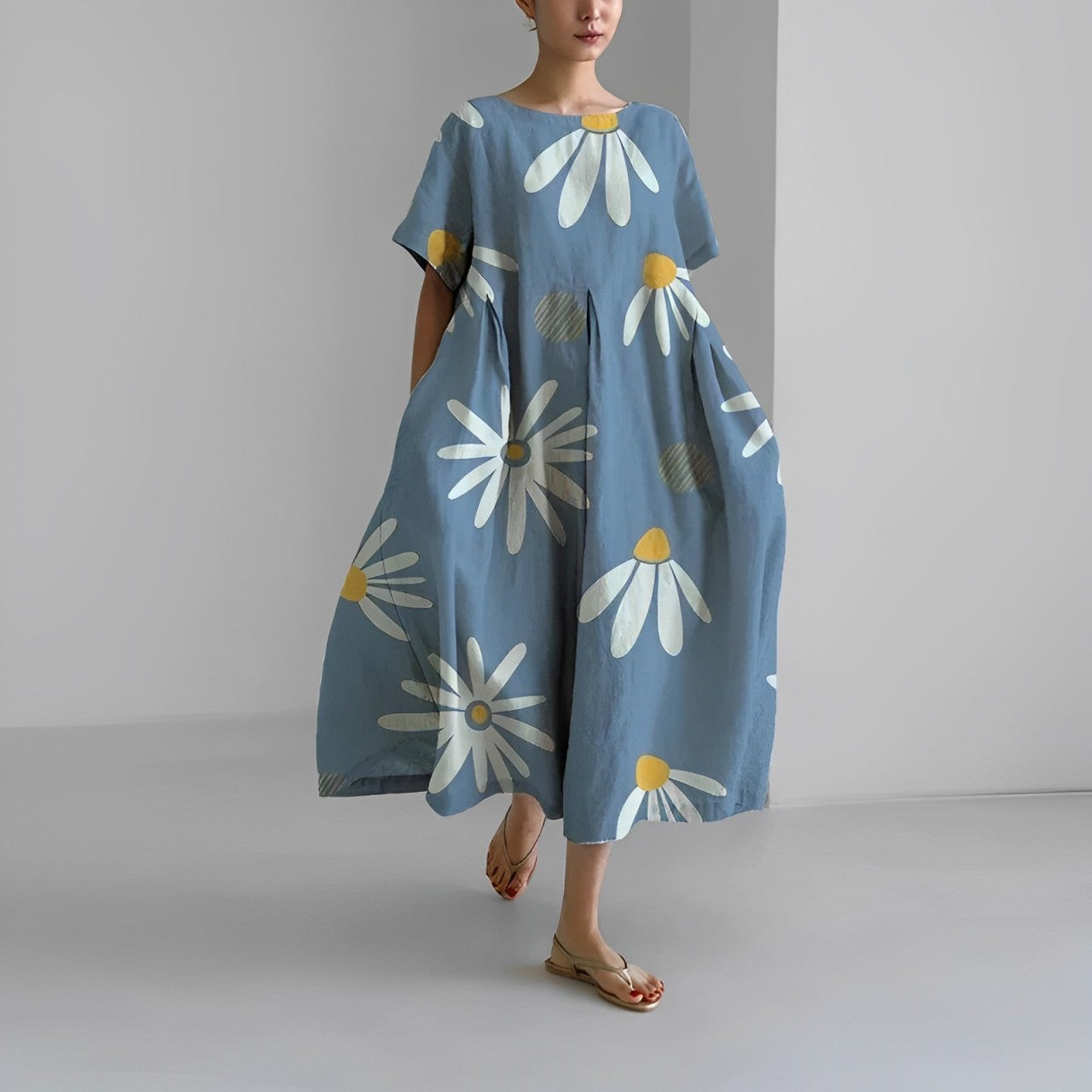 Women’s Summer Printed Midi Dress | Casual
