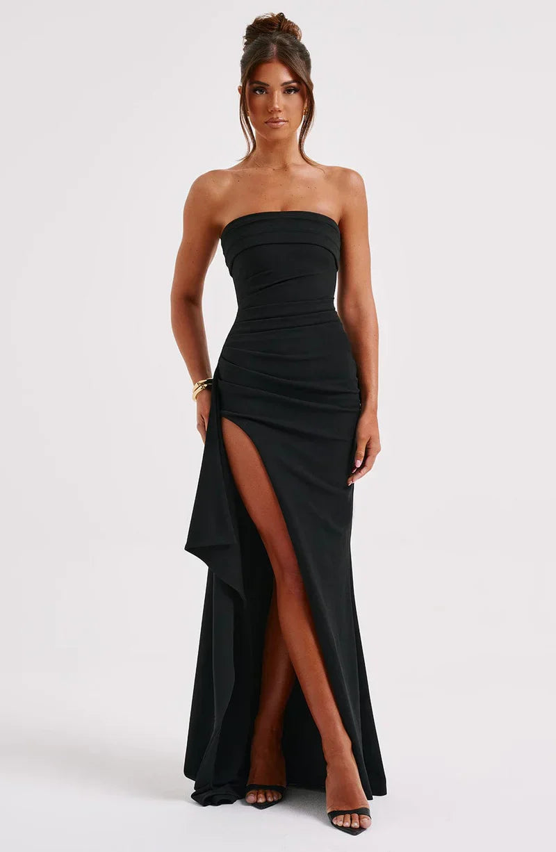 Womens Summer Twisted Maxi Dress – Off-Shoulder Style – Effortless Comfort - Image 1
