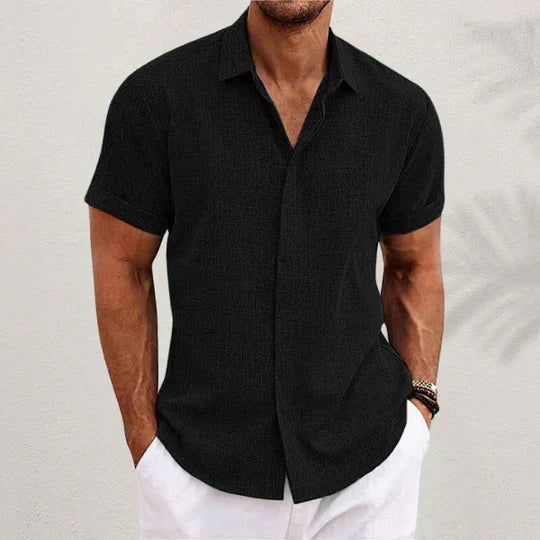 Men's Short Sleeve Summer Shirt | Button Down
